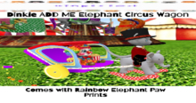 100Dinkified Dinkie ADD ME Elephant Circus Wagon