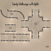 Sand Walkways w/lights
