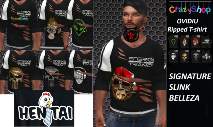 Crazy Ovidiu Ripped T-shirt
