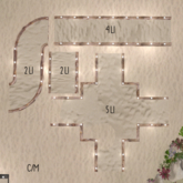 Sand Walkways w/Lights - wood