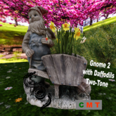 Gnome 2 with Daffodils Two-Tone