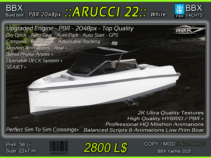 Yacht PBR - ARUCCI 22