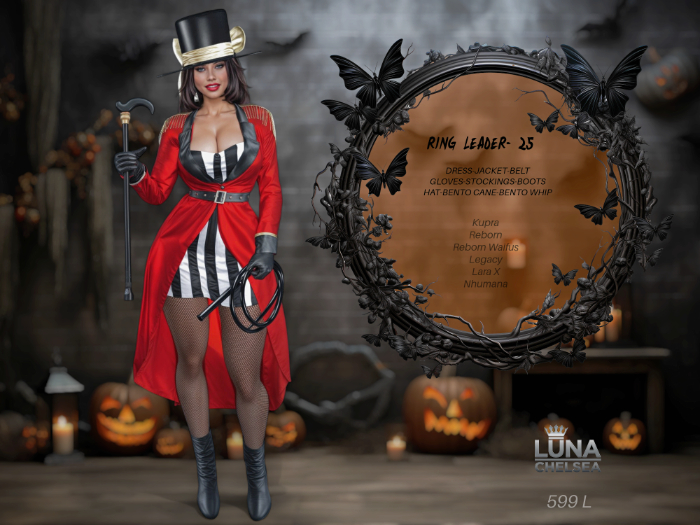 Ring Leader Complete Costume Set, Halloween