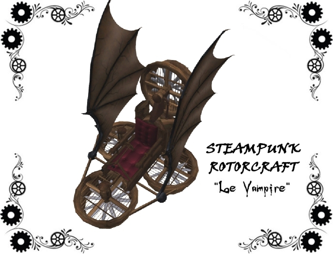 Steampunk Rotorcraft 'Le Vampire'