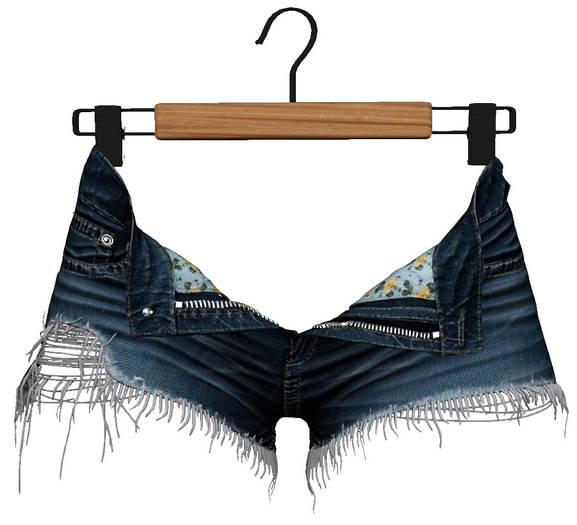 RIOT / Janis Open Shorts - Blue22