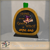 Dolome Designs Pumpkin Chalkboard  Good Witch