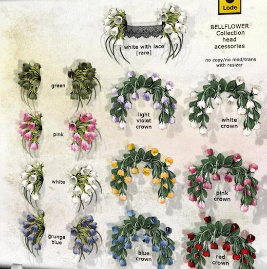 *LODE* Head Accessory - Bellflower Crown [pink]
