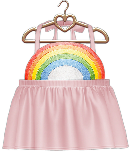 {Lula Belle} Penny Rainbow Top - ROSE {boxed}