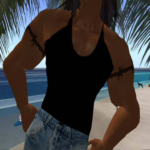 KM Mens Black Tank Top Boxed