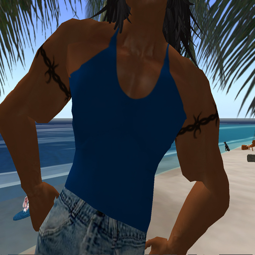 KM Mens Blue Tank Top Boxed