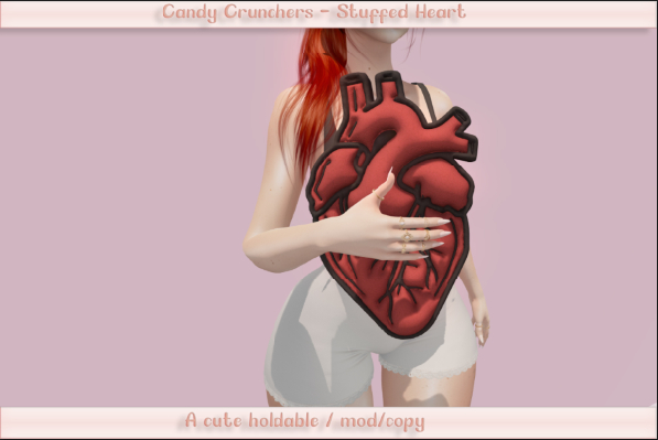 {CC} - Stuffed Heart - Holdable (BOXED)