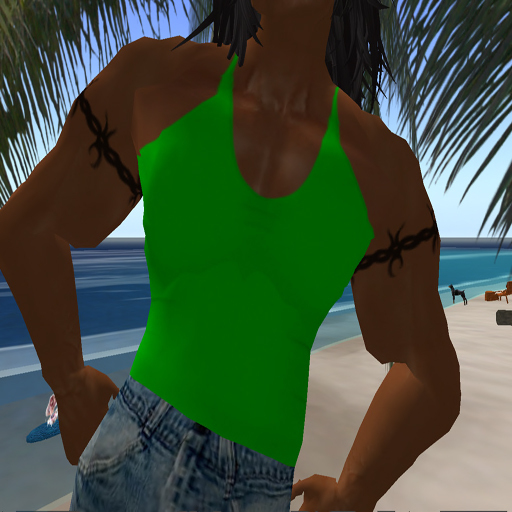 KM Mens Lime Tank Top Boxed