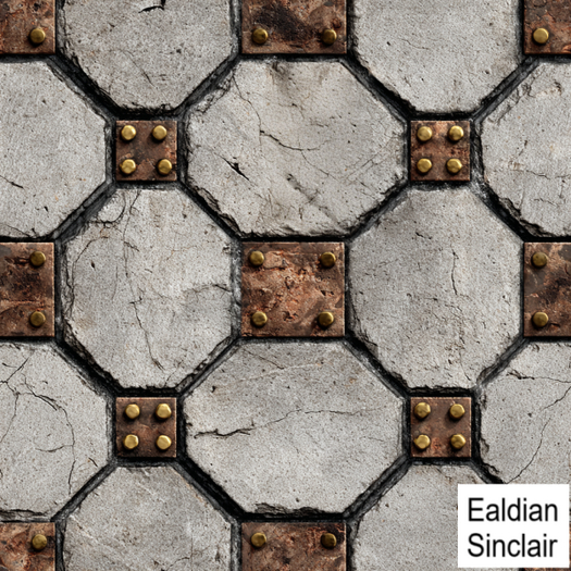 Worn Tile Floor Seamless Texture