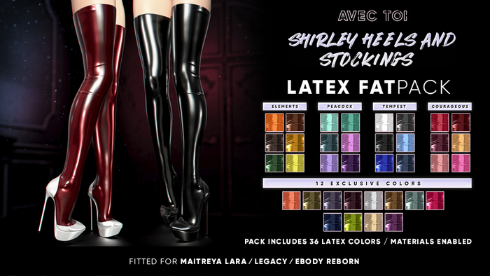 AVEC TOI - Shirley Heels & Stockings LATEX FATPACK
