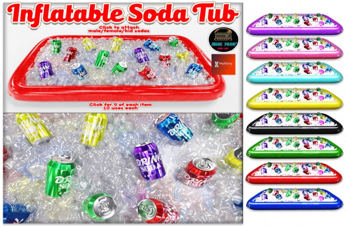 Junk Food - Inflatable Soda Tub (Fatpack) MyStory