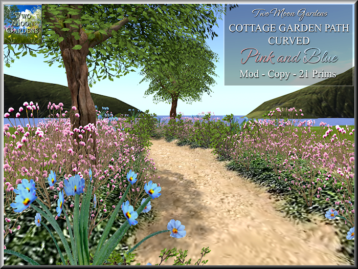 Cottage Garden Path P&B Curved