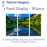 FTI 3 Panel Art Frames - Watery
