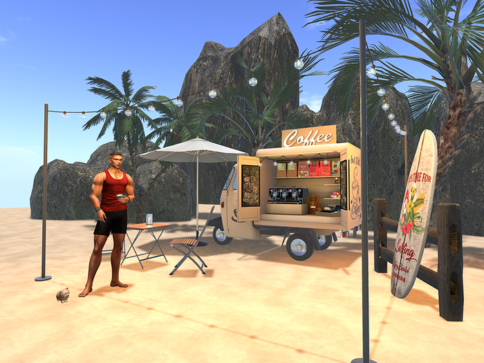 Box-D.N.Design - Coffee mini truck PBR