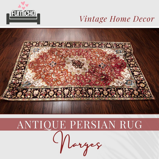 Antique Persian Rug "Narges" by Furnicha