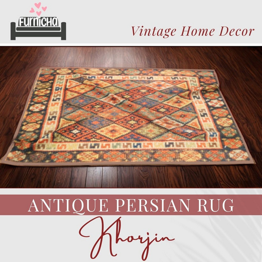 Antique Persian Rug "Khorjin" by Furnicha