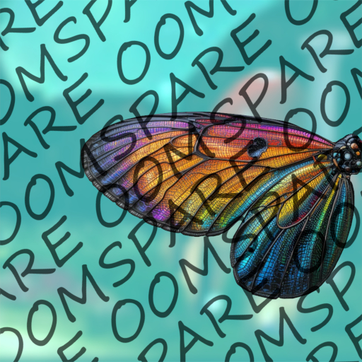 Dark Rainbow Butterfly Wing Texture