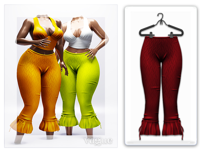 Vague. Rayna Pants - Red -