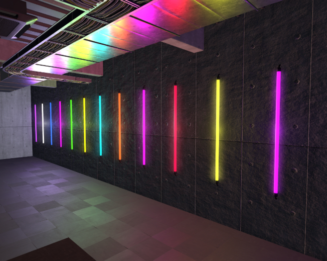 Neon Light Tubes 12 Colors PBR Neon Glow Material Included