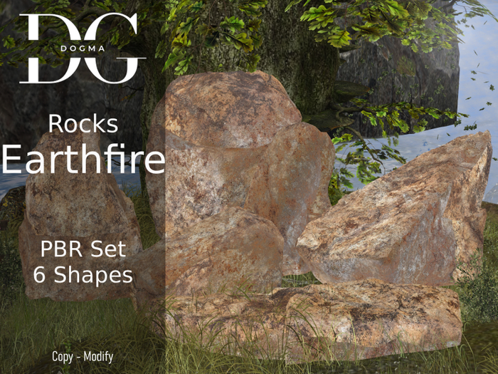 [Dogma] Earthfire Rocks PBR Set