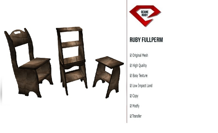 328 [Ruby Full Perm] Garden Set Decor