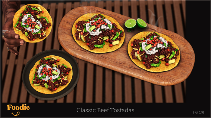 .FOODIE. Classic Beef Tostadas