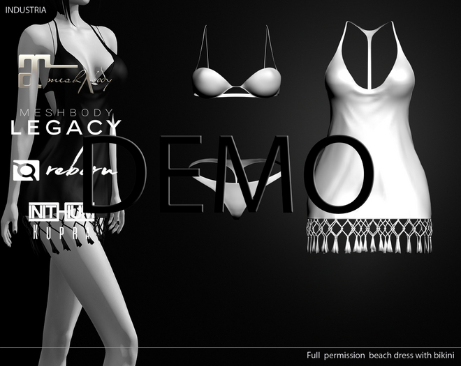 INDUSTRIA: Beach Dress with bikini DEMO