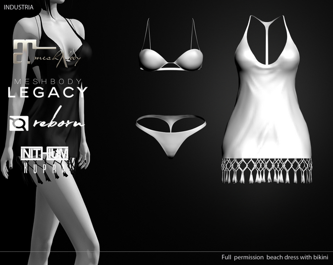 INDUSTRIA: Beach Dress with bikini FP