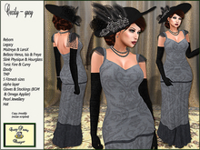 Crazy Pastry Designs Cecily Edwardian Gown - grey