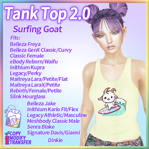 ~TL~ Surfing Goat Tank Set 2.0