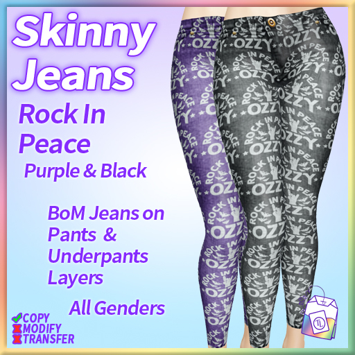 ~TL~ Rock In Peace BoM Skinny Jeans