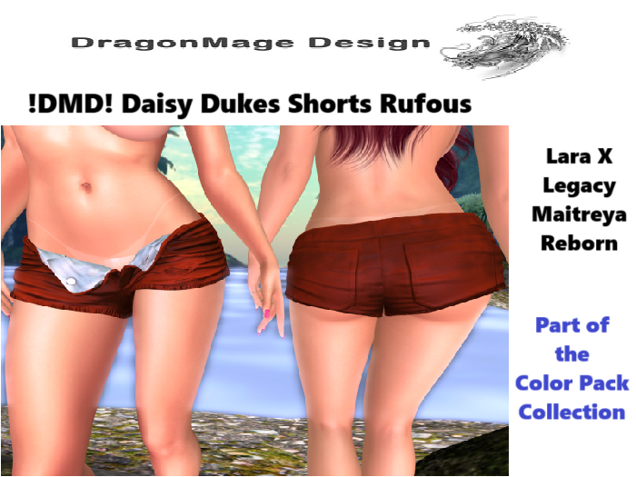 !DMD! Daisy Dukes Shorts Rufous 