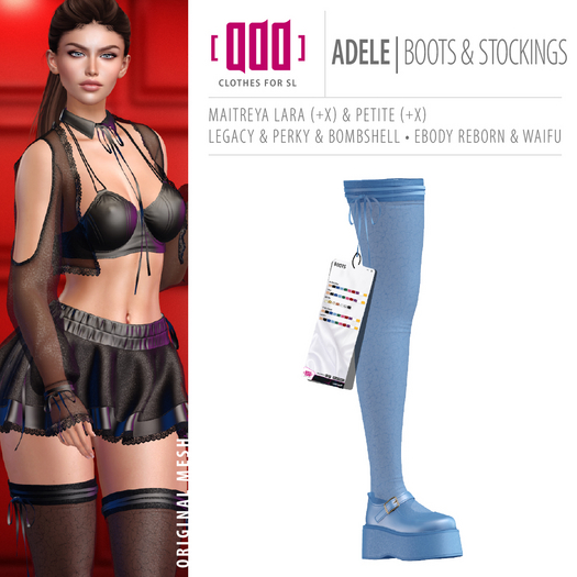 [ADD] Adele Boots - BlueL