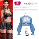 [ADD] Adele Sheer Top - BlueL