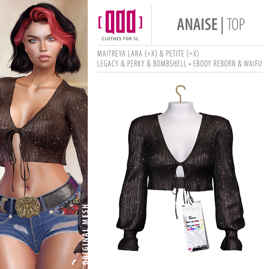 [ADD] Anaise Top - Black