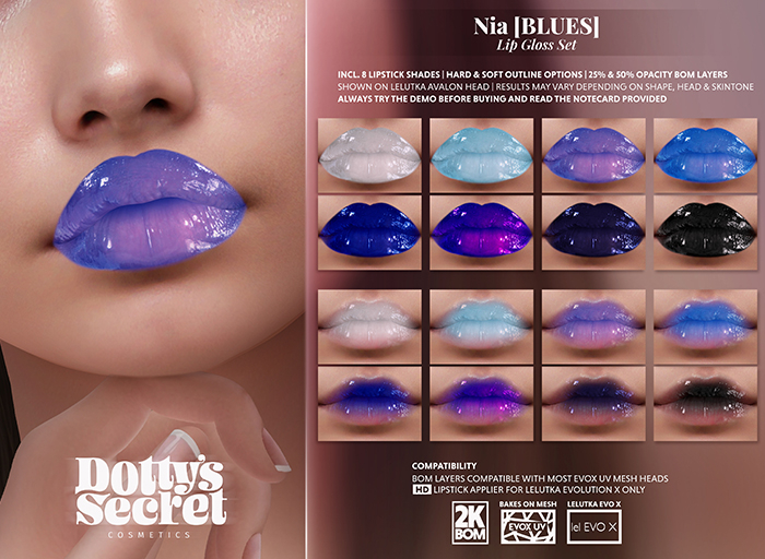 Dotty's Secret - Nia - [BLUES] - Lip Gloss [EVOX]