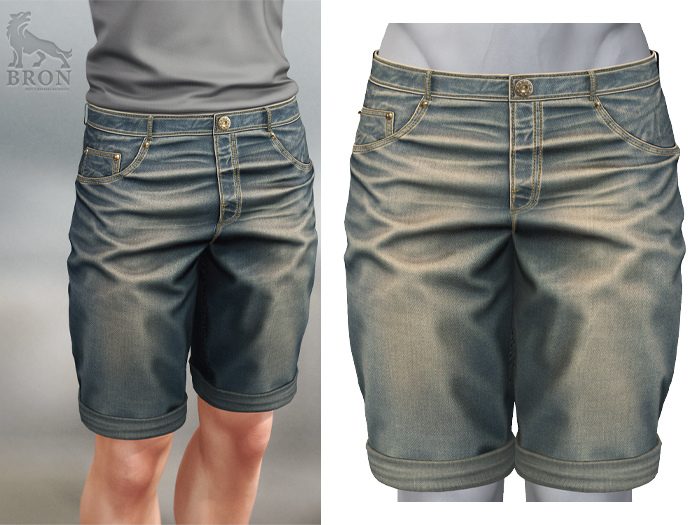 BRON - Roland Shorts - Light Grunge 