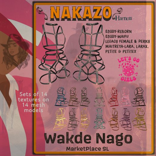 WN  NaKaZo Harness - Set of 14 for eBody-Waifu