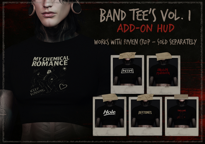 Atomic Doll - Riven Crop / Band Tee's Vol.1 - Add-On HUD
