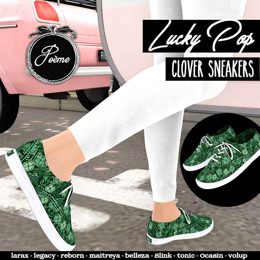{Poeme} Lucky Pop Clover Sneakers