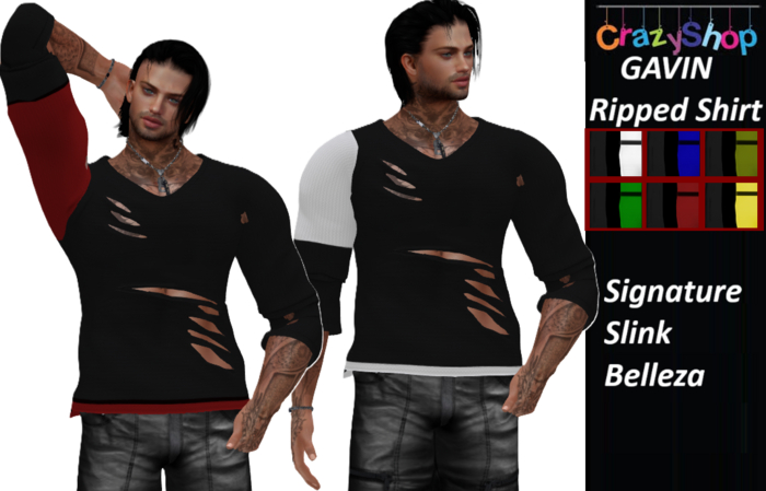 Crazy Gavin Ripped Shirt