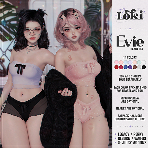 Loki - Evie Heart Top - FATPACK