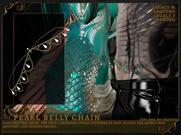 Tealeaf Treasures - Pearl Belly Chain
