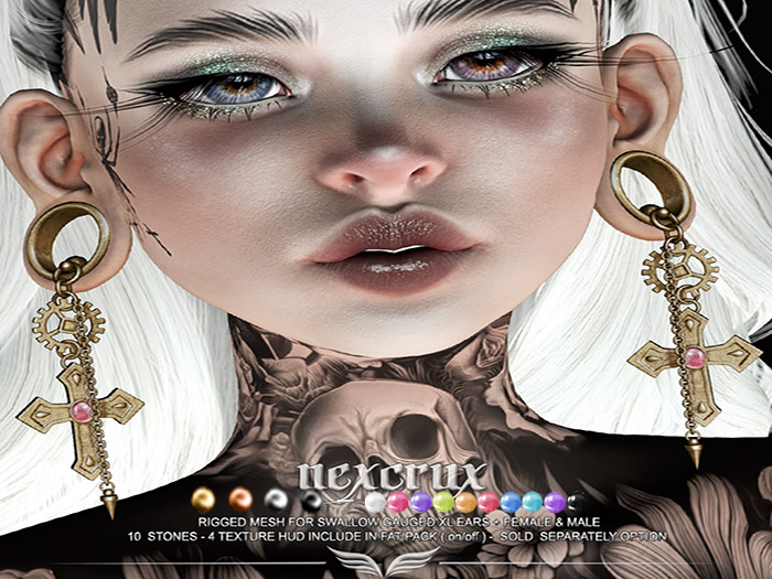 A*S NEXCRUX_^^Swallow^^Gauged XL Ears _FATPACK_(wear me)