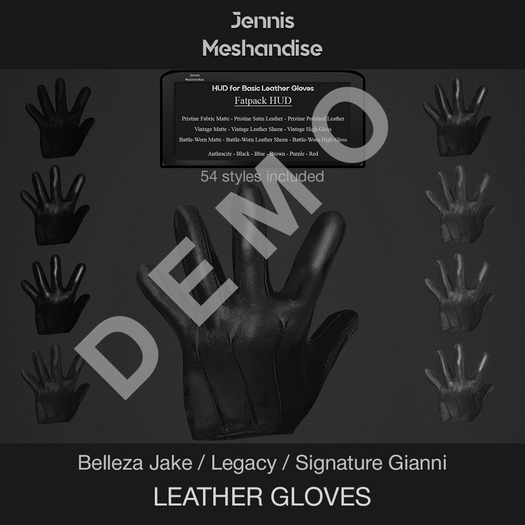 *JM* Basic Leather Gloves DEMO (add)