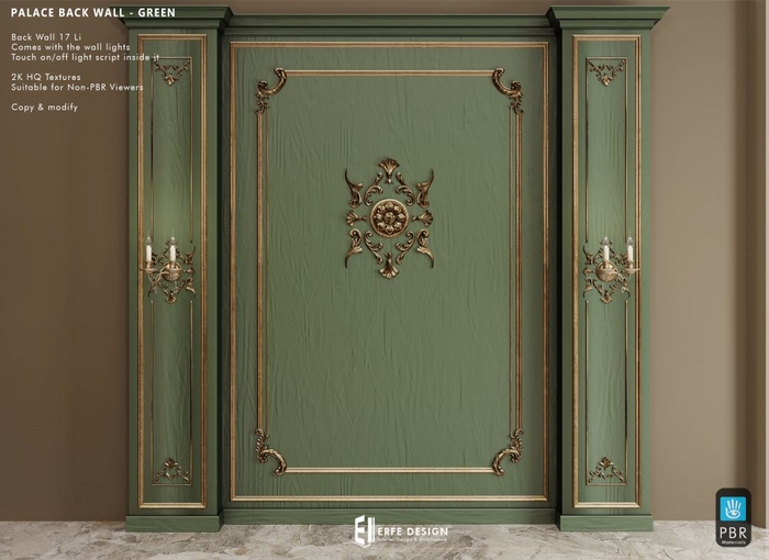 Palace Back Wall GREEN  [Erfe Design]
